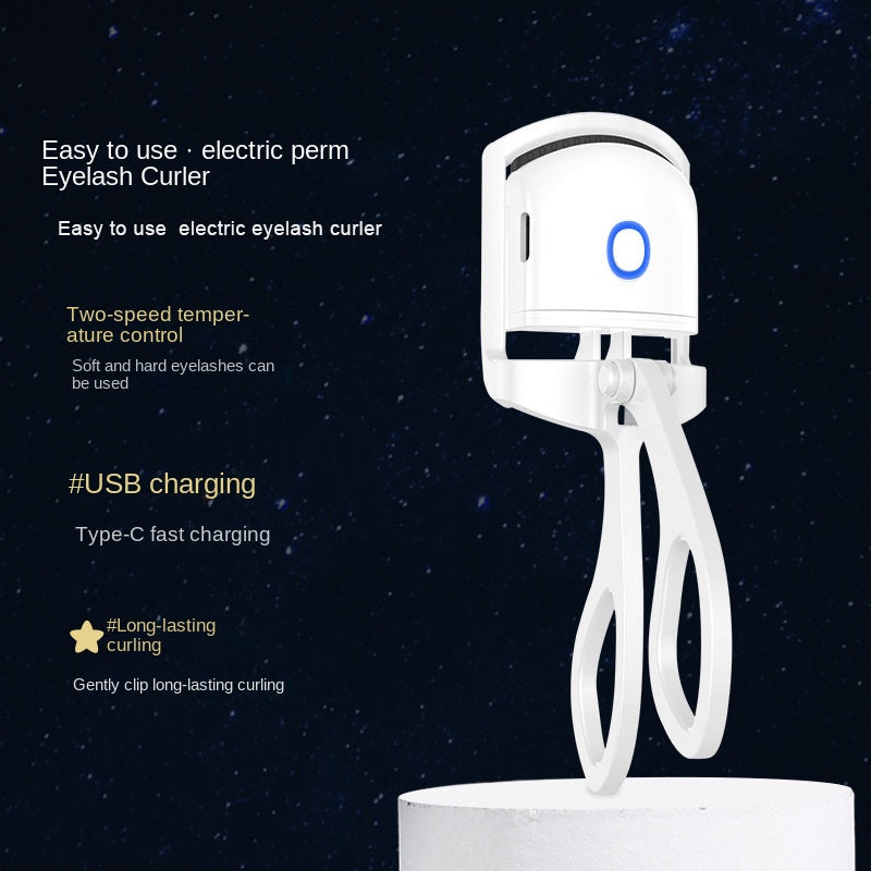 NIJ Electric Eyelash Curler with Technology - Corded Curling Device, Instant Volume & Lift, No to Lashes, for & (Plug-in, System) - Beauty Electronics for Sensitive Scalp/Collagen