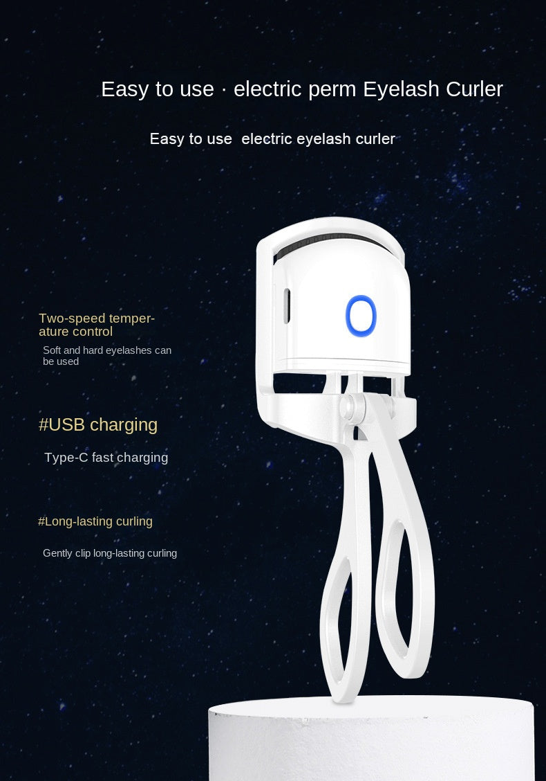 NIJ Electric Eyelash Curler with Technology - Corded Curling Device, Instant Volume & Lift, No to Lashes, for & (Plug-in, System) - Beauty Electronics for Sensitive Scalp/Collagen