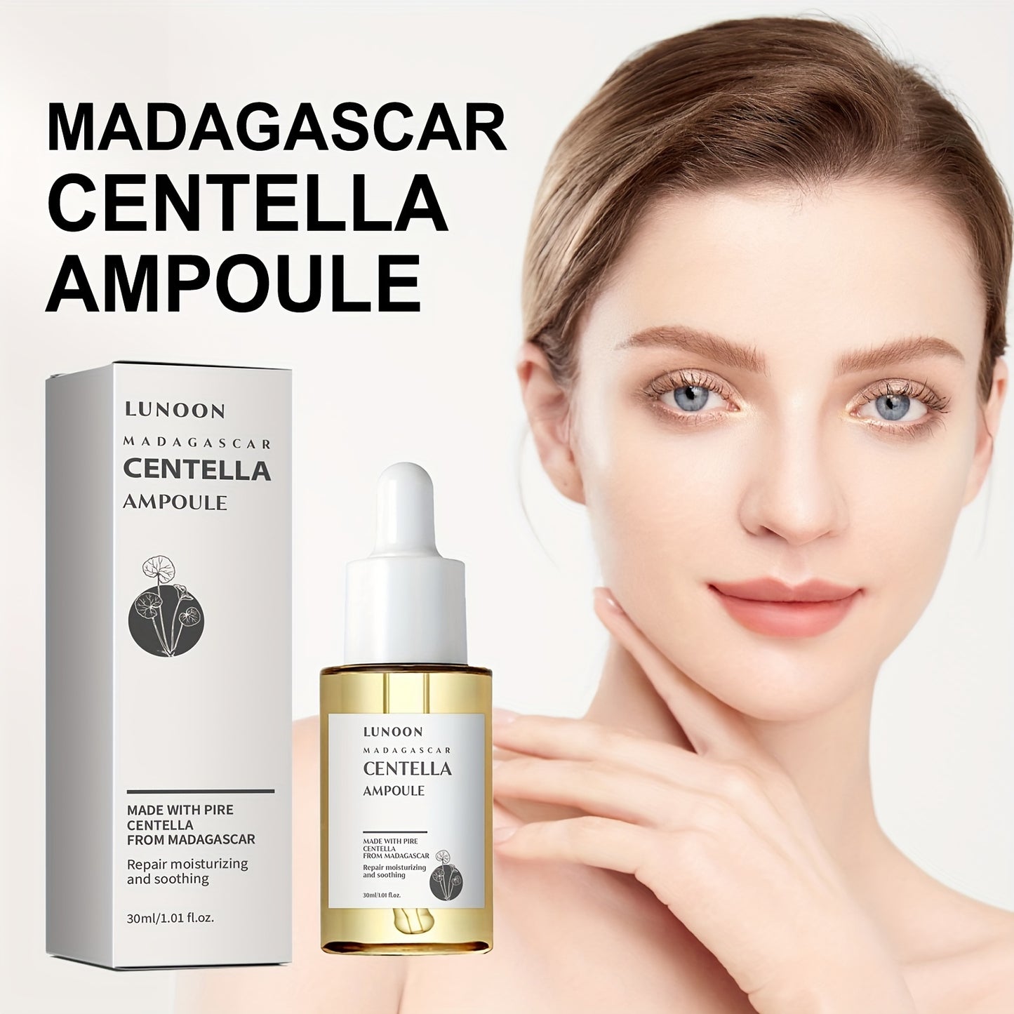 Centella Asiatica Facial Serum, 1.01oz - Hydrating & Firming Essence For Smooth, Radiant Skin - Reduces Fine Lines & Tightens Pores - Unisex, Fragrance-Free
