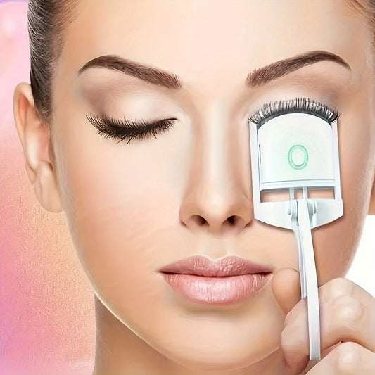 NIJ Electric Eyelash Curler with Technology - Corded Curling Device, Instant Volume & Lift, No to Lashes, for & (Plug-in, System) - Beauty Electronics for Sensitive Scalp/Collagen