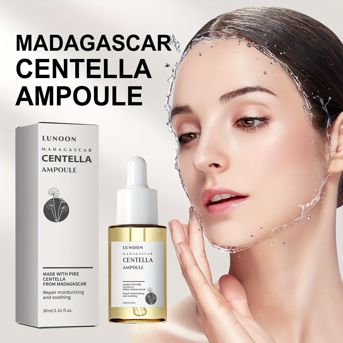 Centella Asiatica Facial Serum, 1.01oz - Hydrating & Firming Essence For Smooth, Radiant Skin - Reduces Fine Lines & Tightens Pores - Unisex, Fragrance-Free