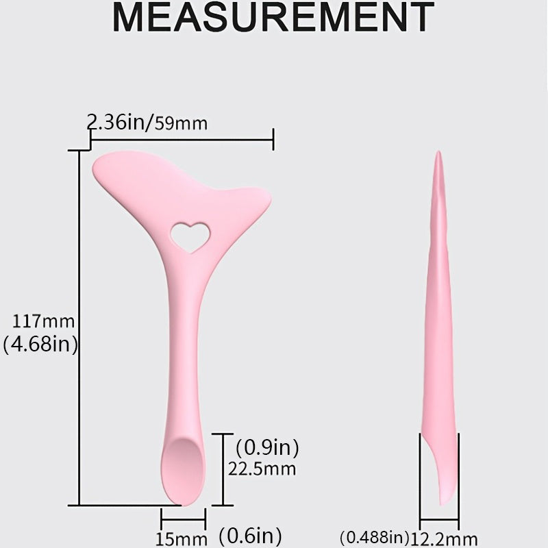 Silicone Wing Tips - Eyeliner Stencils, Mascara, Lipstick, Cream Mask Applicator Makeup Beauty Tool for Perfect Application