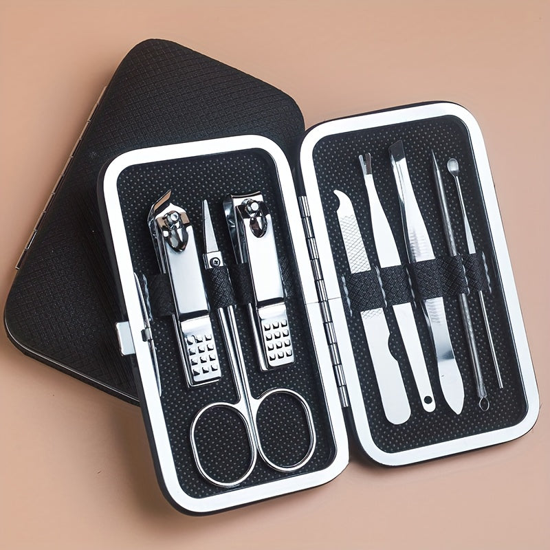 Professional Manicure And Pedicure Set, Nail Clipper Nail Cutter Nail Files Ear Spoon, Beauty Tools Grooming Set with Portable Case, for Nail Care, for Household And Travel ，for toenail& foot clean