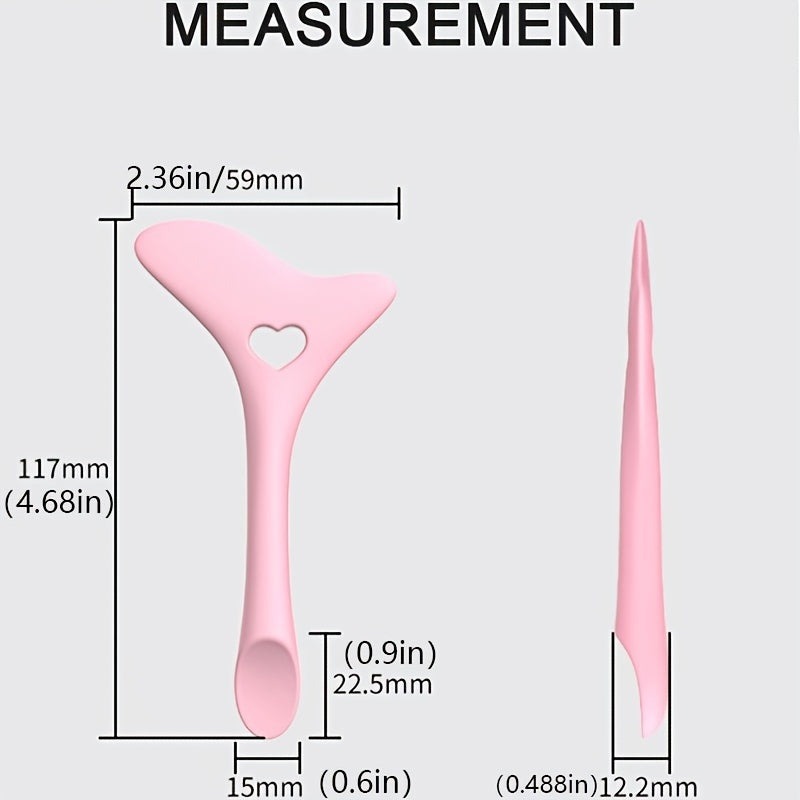 Silicone Wing Tips - Eyeliner Stencils, Mascara, Lipstick, Cream Mask Applicator Makeup Beauty Tool for Perfect Application