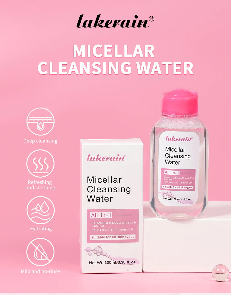 100ml Garnier Micellar Water Hydrating Facial Cleanser Deep  Makeup Remover Cleaning Water Refresh Hydrate Cleansing Skin