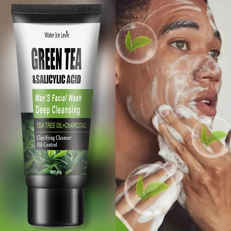 60g Salicylic Acid Cleanser - Contains extracts of Salicylic Acid, Tea Tree and Turmeric, gently moisturizing and cleansing, sui