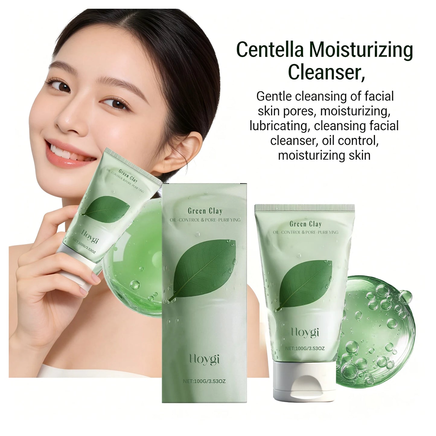Centella Facial Cleanser Cleansing Pores Reduce Blackheads Removal Dirt Repair Damaged Barrier Improve Dullness Skin Brightening