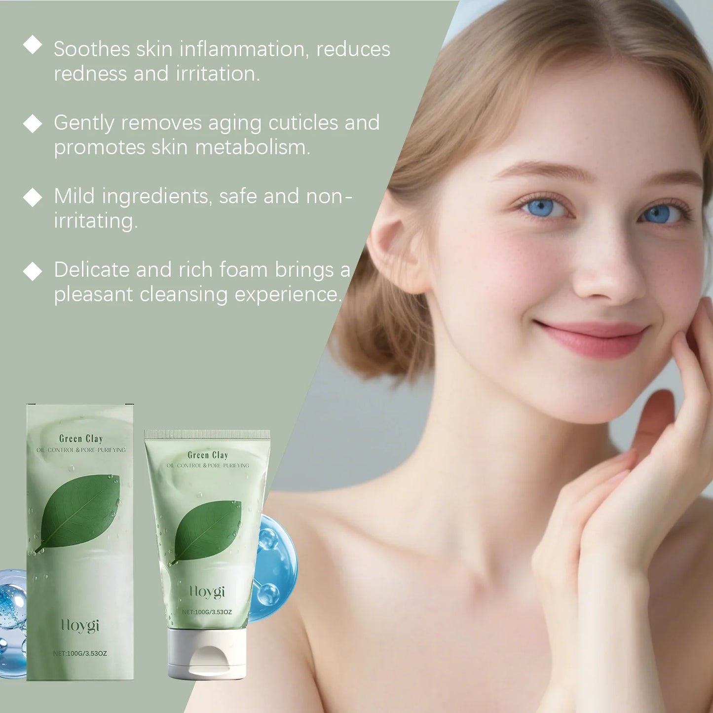 Centella Facial Cleanser Cleansing Pores Reduce Blackheads Removal Dirt Repair Damaged Barrier Improve Dullness Skin Brightening