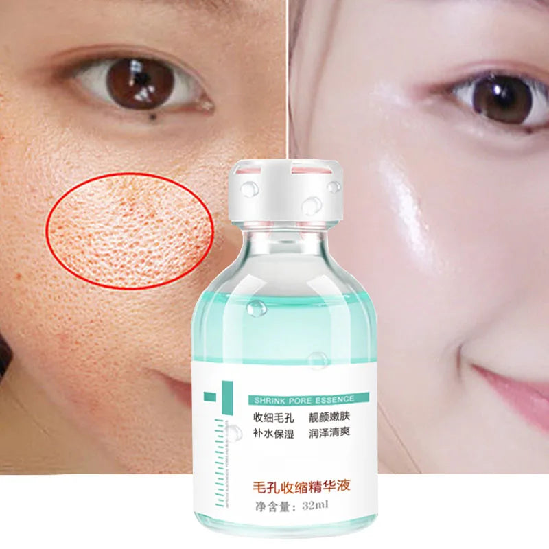 Centella Asiatica Pore Shrink Face Serum Hyaluronic Acid Moisturizing Nourish Smooth Pores Repair Essence Firm Korean Cosmetics