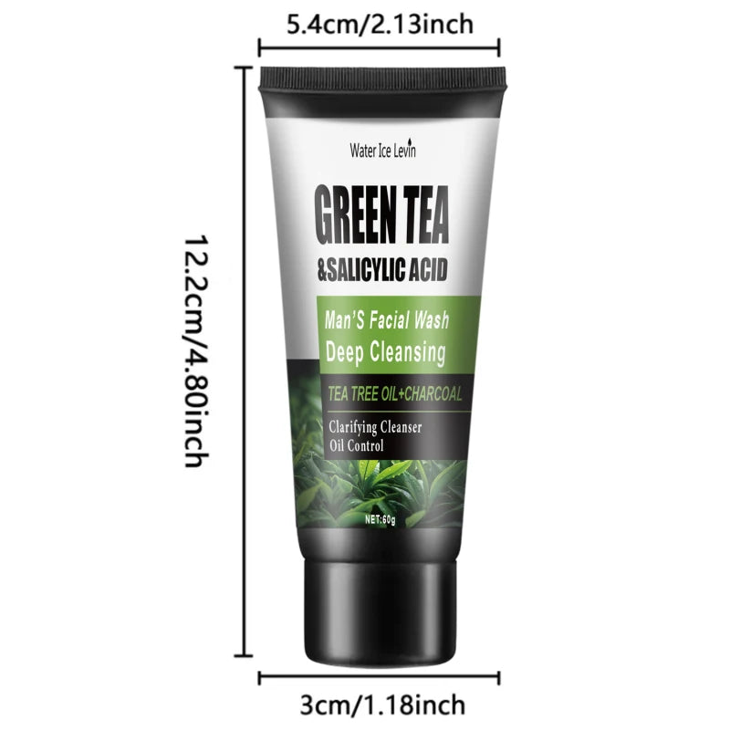 60g Salicylic Acid Cleanser - Contains extracts of Salicylic Acid, Tea Tree and Turmeric, gently moisturizing and cleansing, sui