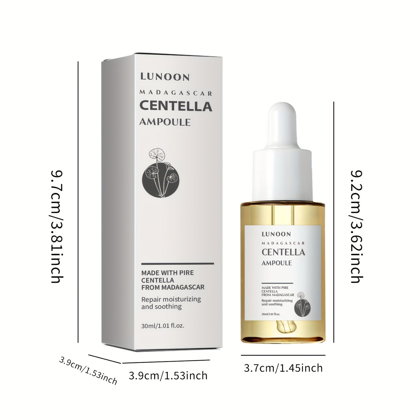 Centella Asiatica Facial Serum, 1.01oz - Hydrating & Firming Essence For Smooth, Radiant Skin - Reduces Fine Lines & Tightens Pores - Unisex, Fragrance-Free